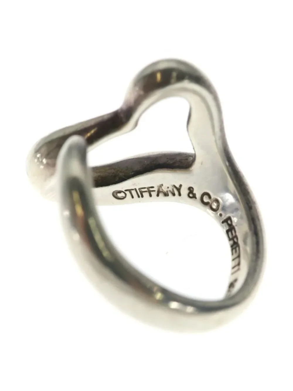Tiffany & Co Open Heart Ring Silver
